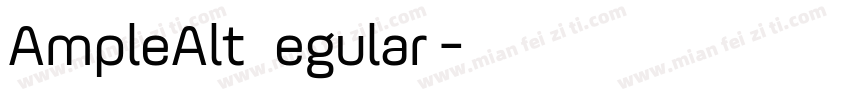 AmpleAlt Regular2字体转换